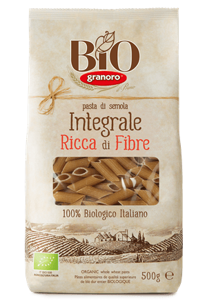 Granoro - Organic Whole Wheat Mezze Penne Rigate 500g