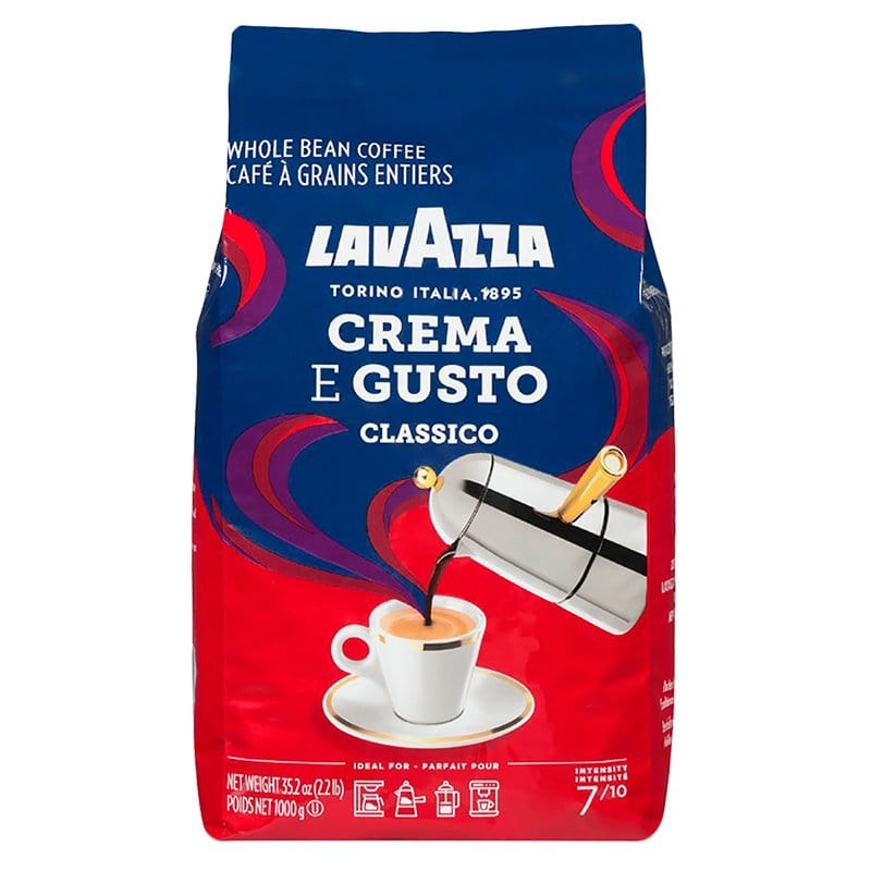 Chef Biologico Lavazza Whole Bean Coffee Crema E Gusto 1Kg