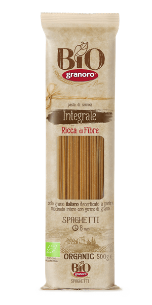 Chef Biologico pasta Granoro - Organic Whole Wheat Spaghetti 500g